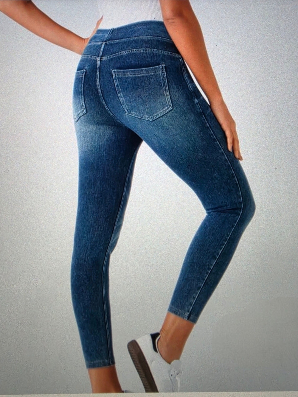 Halara Flex™ High Waisted Pockets Denim Casual Leggings, Full Length